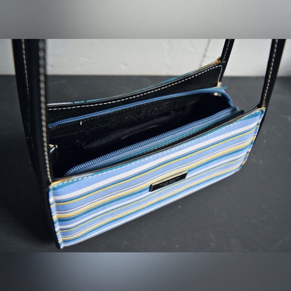 VINTAGE Kate Spade New York Multicolour Striped Handbag Y2K Retro Purse Designer - Picture 8 of 16